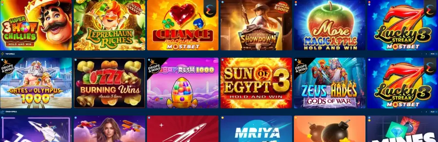 Interfejs Mostbet Casino